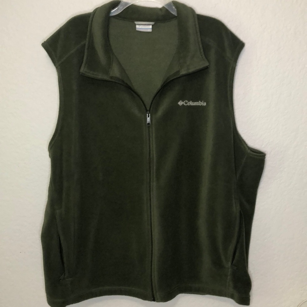 Columbia Fleece Vest Green 3X